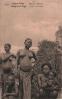 Congo Belge - Femmes Ababua - Entier Postal - Femmes Seins Nus Avec Leurs Enfants - Carte Postale Ancienne - Congo Belge