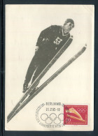 Sports - Allemagne - Carte Maximum En 1960 - Saut à Ski - Jeux Olympiques - M 107 - Skisport