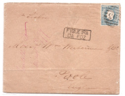 Portugal, 1879/80, # 50, Para Poole - Lettres & Documents