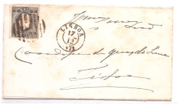 Portugal, 1871, # 36g Dent. 12 1/2, Tipo VIII, Para Lisboa - Covers & Documents