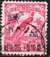 GERMAN NEW GUINEA NUOVA 1932 1934 AIR POST MAIL AIRMAIL OVERPRINTED PARADISE BIRD 3 1/2p USED USATO OBLITERE' - Deutsch-Neuguinea