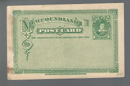 58607) Canada Newfoundland 1 Cent Postcard Postal Stationery  - Otros & Sin Clasificación