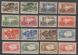 GUINEE - 1940 - ANNEE COMPLETE YVERT N°158/168 + POSTE AERIENNE 1/5 * MLH - COTE = 21.5 EUR - Ongebruikt