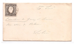 Portugal, 1870/6, # 36r Dent. 13 1/2, Tipo VII, Para Lisboa - Covers & Documents