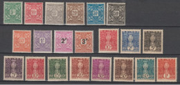 GUINEE - 1914/1944 - SERIES TAXE COMPLETES YVERT N°16/36 * MH - COTE = 40 EUR - Nuovi