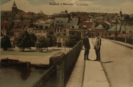 Remich  (Luxembourg)  Sur Le Pont (Color) 1928 - Remich