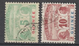 GUINEE - 1906 - TAXE YVERT N°8/9 OBLITERES - COTE = 26 EUR - Used Stamps