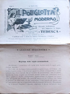 Il Poliglotta Moderno - Tedesco - Anno I 1905 - Cursos De Idiomas