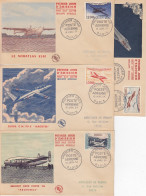 FRANCE : RRR FDC 1er JOUR SERIE POSTE AERIENNE N° 30/33 CACHET PJ DU 16 JANV 54 - 1950-1959