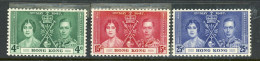 Hong Kong MH 137 Coronation - Unused Stamps