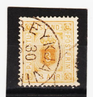 MAG1338  ISLAND 1876  Michl  3 A  DIENST  Used / Gestempelt  ZÄHNUNG Siehe ABBILDUNG - Officials