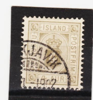 MAG1337  ISLAND 1900  Michl  9  DIENST  Used / Gestempelt  ZÄHNUNG Siehe ABBILDUNG - Dienstzegels