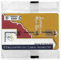 Spain - Telefónica - Juntos En La Mejor Opción, Sevilla 98 - P-340 - 06.1998, 500PTA, 6.000ex, NSB - Emissions Privées