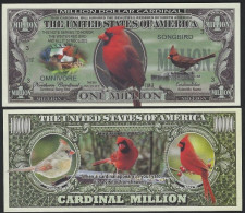 USA - FANTASY NOTE -  THE  NORTHERN  CARDINAL  BIRD  - UNC / SERIES  WILDLIFE - Other & Unclassified