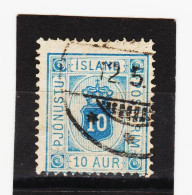 MAG1348  ISLAND 1876  Michl  5 A  DIENST  Used / Gestempelt  ZÄHNUNG Siehe ABBILDUNG - Dienstzegels