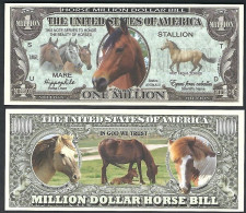 USA - FANTASY NOTE -  HORSES  - UNC / SERIES  ANIMALS - Other & Unclassified