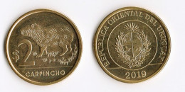 Get One Coin Or As Many As You Wish ! 2019 UNC Capybara From Uruguay Capi Carpincho ! ️ - Uruguay
