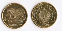 Get One Coin Or As Many As You Wish ! 2019 UNC Capybara From Uruguay Capi Carpincho ! ️ - Otros & Sin Clasificación