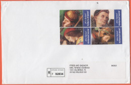 VATICANO - VATICAN - 2005 - 0,60 + 0,62 + 0,80 + 1,00€ Il Perugino Del Papa (Serie Completa) - Raccomandata - Viaggiata - Storia Postale