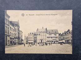 CP BELGIQUE BELGÏE (V2214) HASSELT (2 Vues) Grand Place Et Maison Espagnole - Hasselt