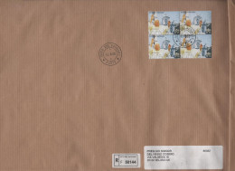 VATICANO - VATICAN - 2006 - Block Of 4 X 2,00€ Viaggi Di Giovanni Paolo II Nel Mondo-Loreto - Raccomandata - Viaggiata D - Storia Postale