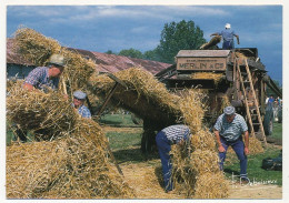 CPM - La Batteuse - Farmers