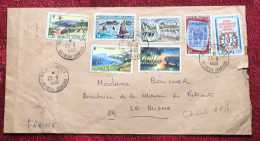 Timbres Océanie Polynésie Française 1968-Lettre & Documents-Marcophilie-cote Des Timbres:118 Francs / 18€-pr Le Bugue 24 - Storia Postale