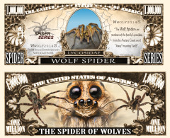 USA - FANTASY NOTE -  THE  WOLF  SPIDER  -  UNC / SERIES  SPIDER - Otros & Sin Clasificación