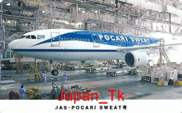 JAPAN Telefonkarte- JAS Airline, Flugzeug -  Siehe Scan - Aviones