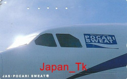 JAPAN Telefonkarte- JAS Airline, Flugzeug -  Siehe Scan - Aviones