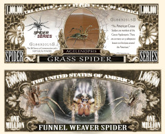 USA - FANTASY NOTE -  THE  GRASS  SPIDER  -  UNC / SERIES  SPIDER - Other & Unclassified