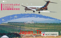 JAPAN Telefonkarte- JAS Airline, Flugzeug -  Siehe Scan - Aviones