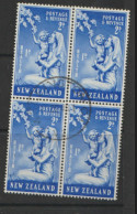 New  Zealand  1949  SG  699   Health    Fine Used  Block  Four   - Used Stamps