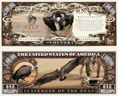 USA - FANTASY NOTE -  THE  VULTURE  -  UNC / SERIES  BIRDS  OF  PREY - Other & Unclassified