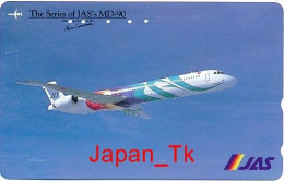 JAPAN Telefonkarte- JAS Airline, Flugzeug -  Siehe Scan - Airplanes