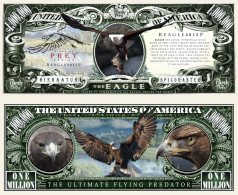 USA - FANTASY NOTE -  THE  EAGLE  -  UNC / SERIES  BIRDS  OF  PREY - Other & Unclassified