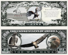 USA - FANTASY NOTE -  THE  HAWK  -  UNC / SERIES  BIRDS  OF  PREY - Other & Unclassified