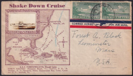 1931-H-111 CUBA 1938 PAQUEBOT GUANTANAMO SHAKE DOWN CRUISE WITH PHOTO.  - Lettres & Documents