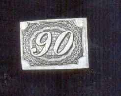Stamp Brazil - Impere 1844 Scott #10 90 Reis - RHM 7 - Nuevos