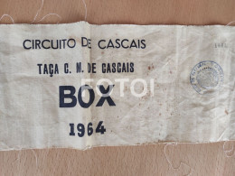 BRASSARD 1964 CIRCUITO CASCAIS BOX CAR RACING FORD CORTINA LOTUS COOPER  ORIGINAL ARM BAND - Voitures