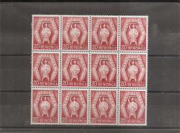 Norvège ( 253 En Bloc De 12 XXX -MNH ) - Unused Stamps