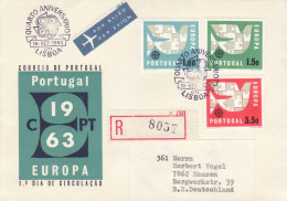 PORTUGAL 1963 EUROPA CEPT FDC /postmark LISBOA/  R - Cover - 1963