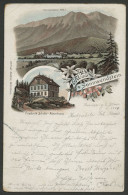 00084*AUSTRIA*ÖSTERREICH*GRUSS AUS SONNWENDSTEIN*LITHO*1898 - Neunkirchen