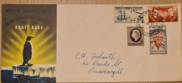 Ross Dependency 1957 Definitives,Scott Base Souvenir Cover, - Brieven En Documenten