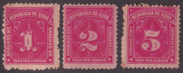 1927-78 CUBA REPUBLICA 1927 MH POSTAGE DUE TASA POR PAGAR COMPLETE SET.  - Nuevos