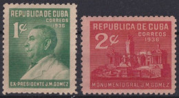 1936-418 CUBA REPUBLICA 1936 MNH MONUMENTO AL PRESIDENTE JOSE MIGUEL GOMEZ.  - Neufs