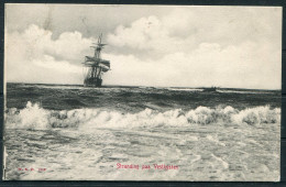 1908 Denmark Stranding Paa Vestkysten Shipwreck Postcard  - Cartas & Documentos