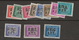 1947 MNH Triest, MIchel 5-15, Sassone Segnatasse 5-15 Postfris** - Portomarken