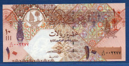 QATAR - P.30 (2) – 10 RIALS ND (2008) UNC, Serie See Photos NICE SERIAL NUMBER - Qatar