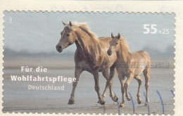 GERMANY Bundes 2635,used,cut On Paper - Chevaux
